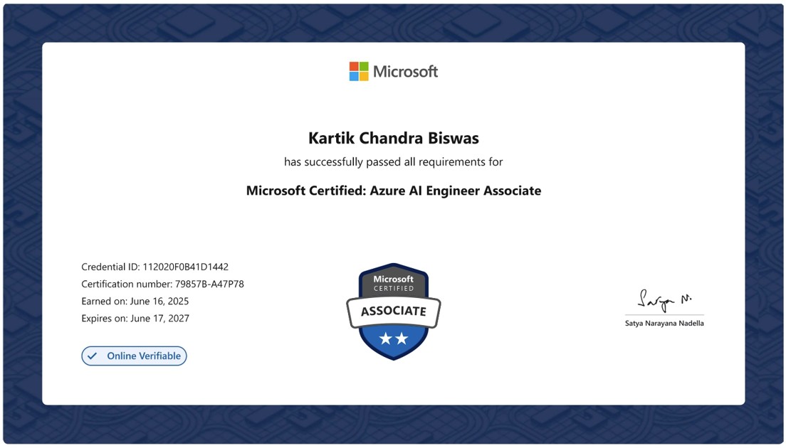 Azure AI Engineer Associate