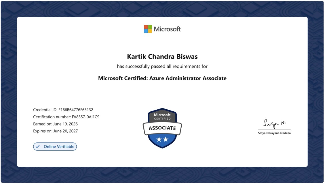 Azure Administrator Associate (AZ-104)